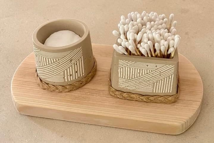 Détail d'une pièce en bois façonnée à la main